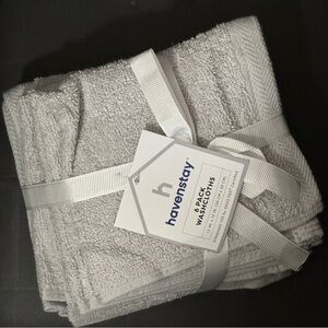 Light Gray Washcloths - Pack of 6